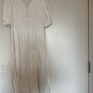 Diane Von Furstenberg Cream Maxi Dress
